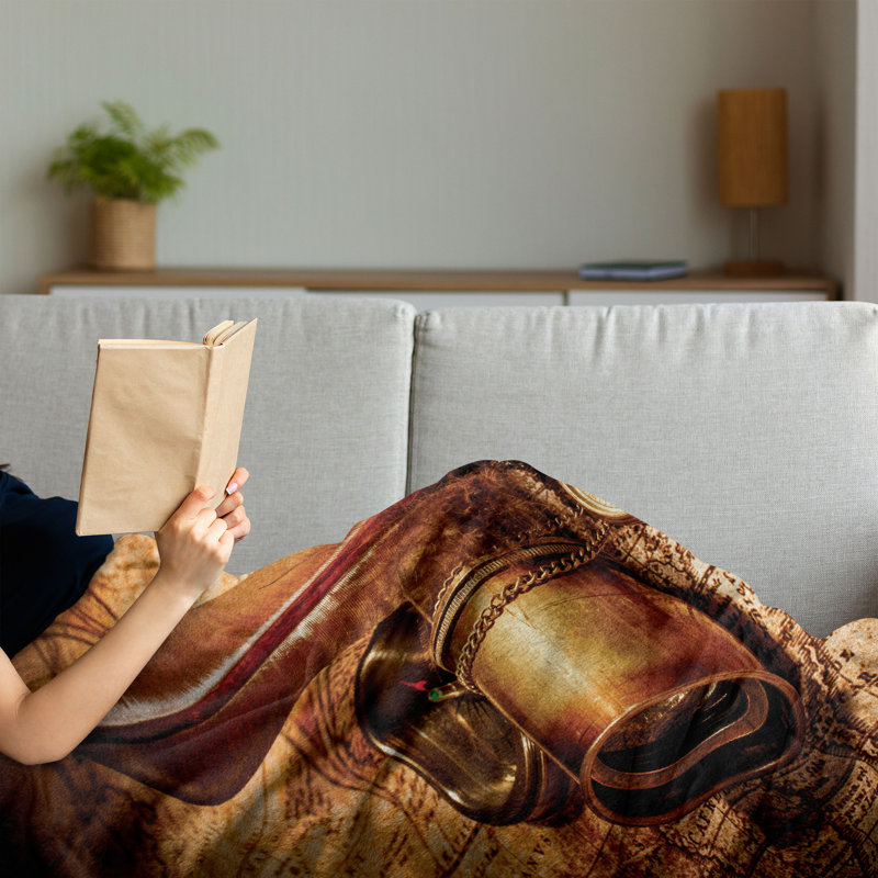 Hand Woven Throw Blanket, 60" x 80"