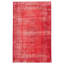 Tapis rouge en laine noué à la main de conception unique 2000S 6 pi 9 po x 10 pi 10 po Ojiugo