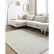 Rectangle Niara Hand Tufted Wool Area Rug in Ivory