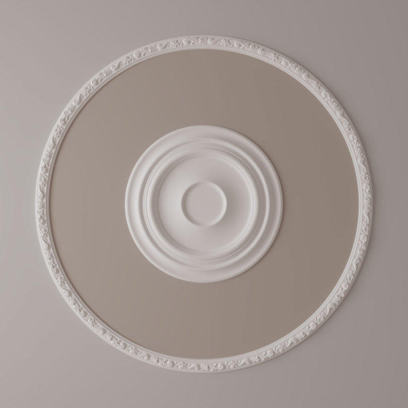 Ensemble d'anneaux de plafond Kent, H 52 po x l 52 po x P 0,875 po, Paquet de 4 (forme un cercle complet)