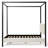 Casondra Upholstered Metal Canopy Bed