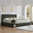 Upholstered Wingback Bed With 4 Storage Drawers-176439034-176439030