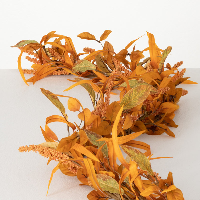 62'' in. Faux Leaves Garland