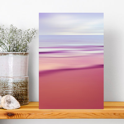 Contemporary Art Elegant Abstract Contemporary Beach Landscape Wall Art by Angelo Cerantola - Wrapped Canvas Print