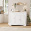 Buffet moderne avec porte et tiroir, rangement pour bar à café - blanc