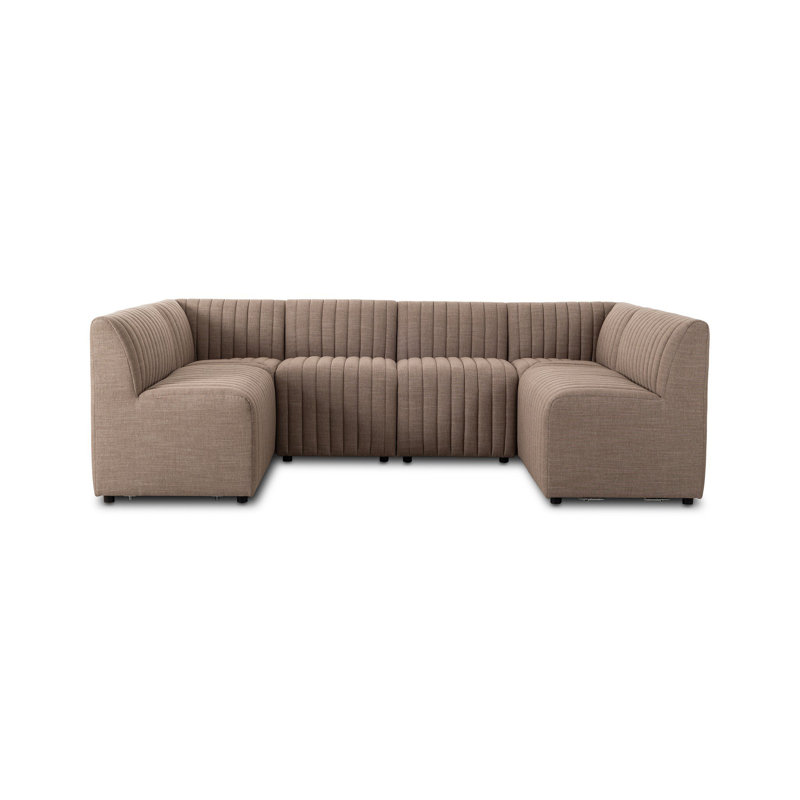 Banquette de salle à manger Camille 106 po - Crypton Nomad Taupe, Polyester Crypton Nomad taupe
