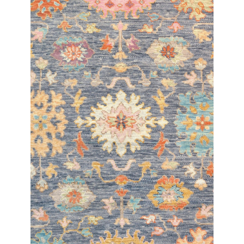 Oriental Area Rug in Blue, Rectangle 8'3" x 10'2"