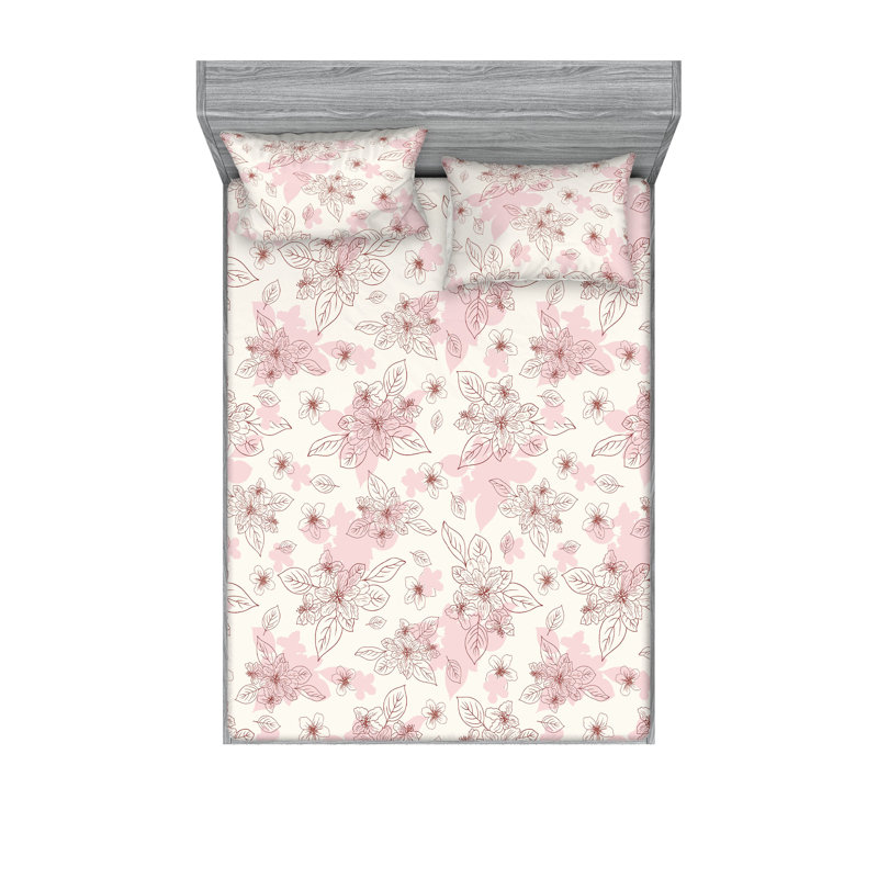 Drap-housse et taie décorative Ambesonne, Ensemble de draps très grand californien avec 2 t