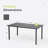 Messer Zestversa 8-Person Rectangular Dark Brown Metal Outdoor Dining Table-122512363-122512364