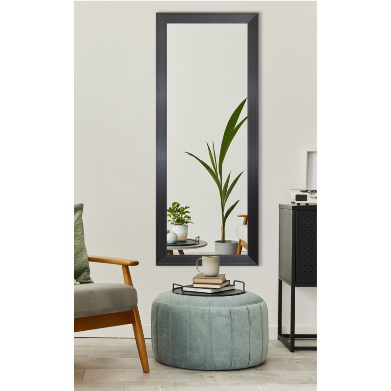 Engineered Wood Flat Wall Mirror, 59.5" x 20.5"