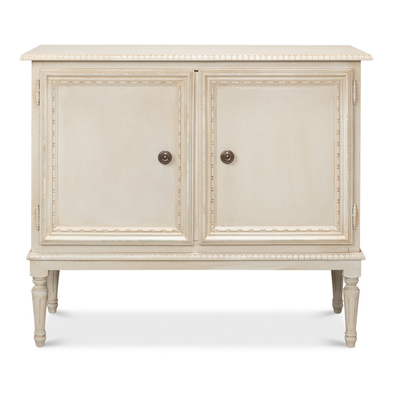 Forsythe 42'' W Solid Wood Sideboard, Bright Lime White