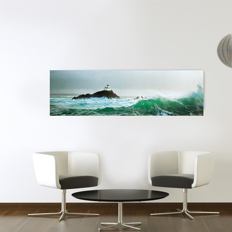 Plisson - No Frame Panoramic Print on Wood, 45cm H x 144cm W x 1.8cm  D