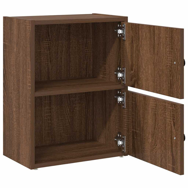 Shanetra 40cm W Bookcase, Brown Oak, (2 Shelves) 52cmH x 40cmW x 24cmD
