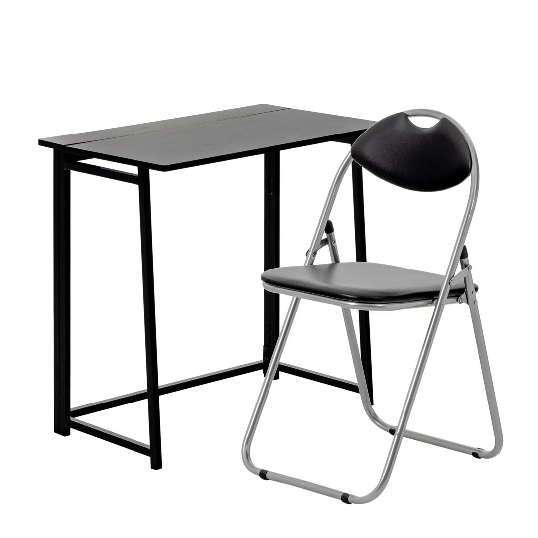 Harbour Housewares - Deluxe Folding Wooden Desk & Chair