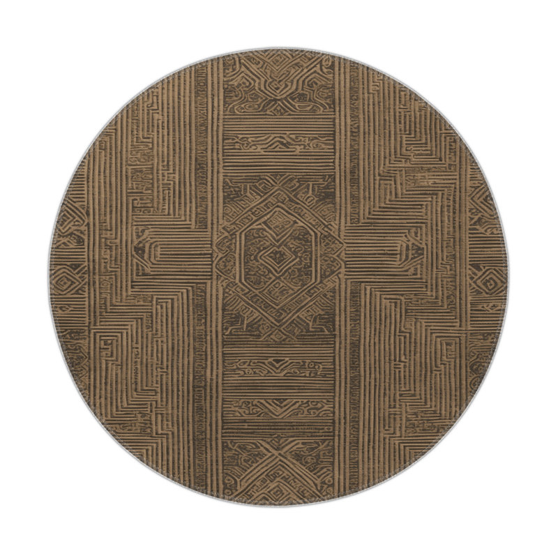Tapis intérieur et extérieur ArtDeco, Rond 5 pi