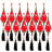 9" Long Acrylic Drop W/Polyester Tassel Hanging Ornaments - Set of 12-100693144