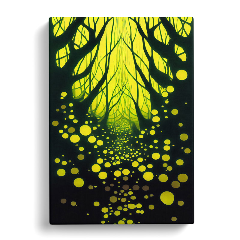 Neon Forest - Wrapped Canvas, 50cm H x 35cm W x 3cm D