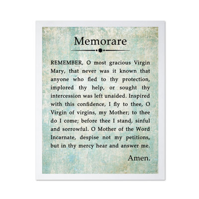 Memorare Prayer