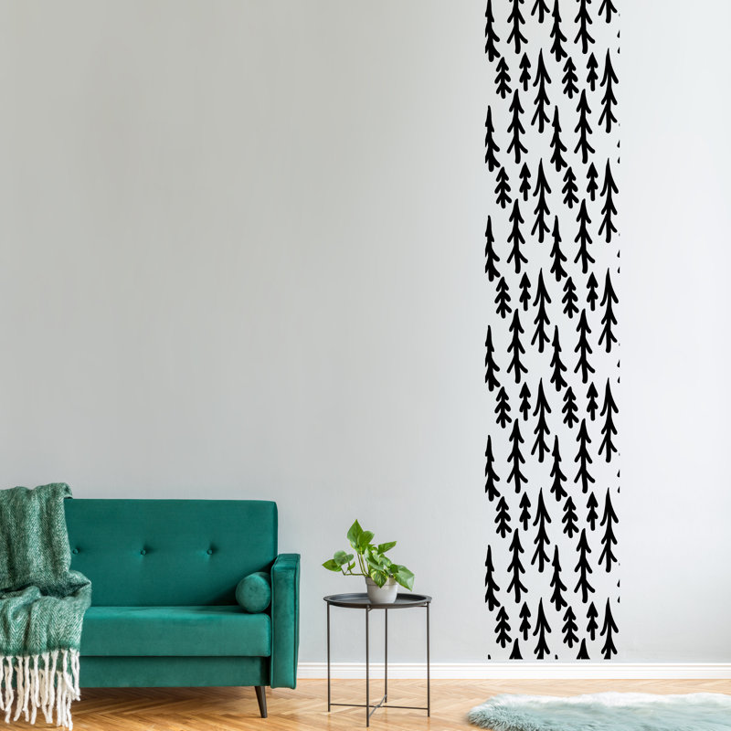 Non-Wall Damaging Wall Decal, Black
