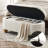 Modern Oval Storage Bench with Spherical Legs for Entryway and Living Room-1044809489