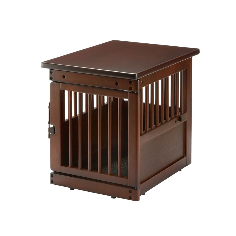 Casier tissé pour animaux table d'appoint, Petit (H 20 po x l 18 po x P 24 po), Brun foncé