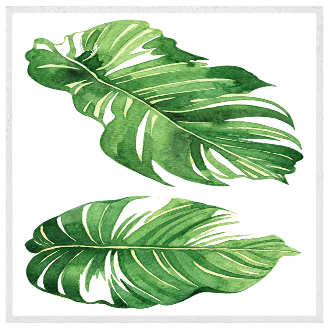 Harrower Twin Botanical Leaves - Single Picture Frame Art Prints