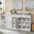 Tavais 60" W 2-Drawer Faux Marble Sideboard