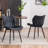 Upholstered Dining Chairs Faux Leather Side Chair with Metal Frame-266236650