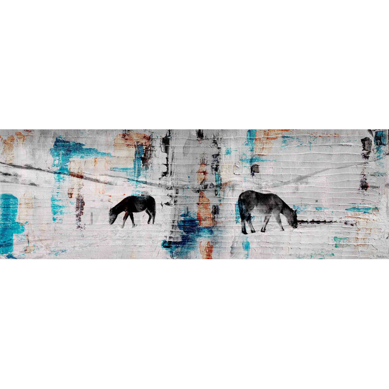 Parvez Taj - Wrapped Canvas Painting, 38cm H x 114cm W