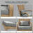 Patio Chair With Rattan Wicker, Soft Cushions, Tall Curved Backrest For Yard & Garden-599552054