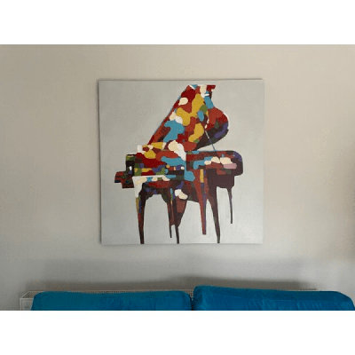 Piano - Wrapped Canvas Painting