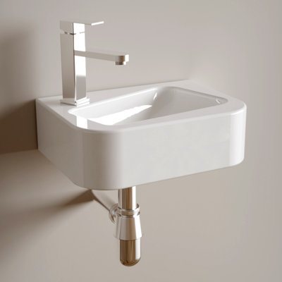 Lavabo de salle de bain flottant mural