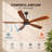 60-Inch wood Ceiling Fan Without light