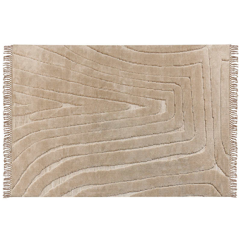 Laub Machine Woven Beige Indoor Rug, Rectangle 160 x 230cm