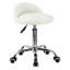 Tabouret de laboratoire rond réglable en hauteur en similicuir avec repose-pieds-1535761493