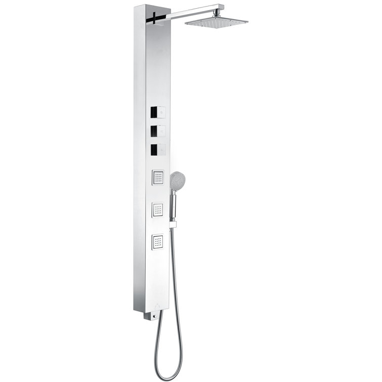 Lann 53" Shower Panel with Adjustable Shower Head