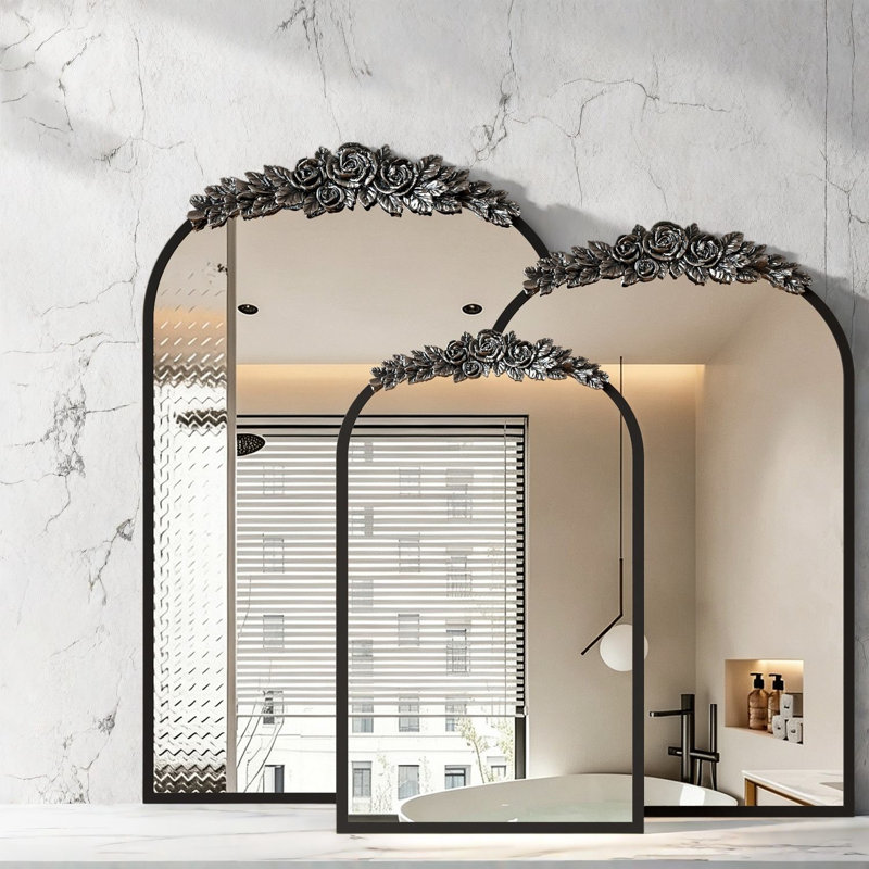Armoire à pharmacie avec rangement, miroir de salle de bain en bois 20 po x 30 po