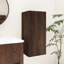Armoire de salle de bain murale 14 po en noyer