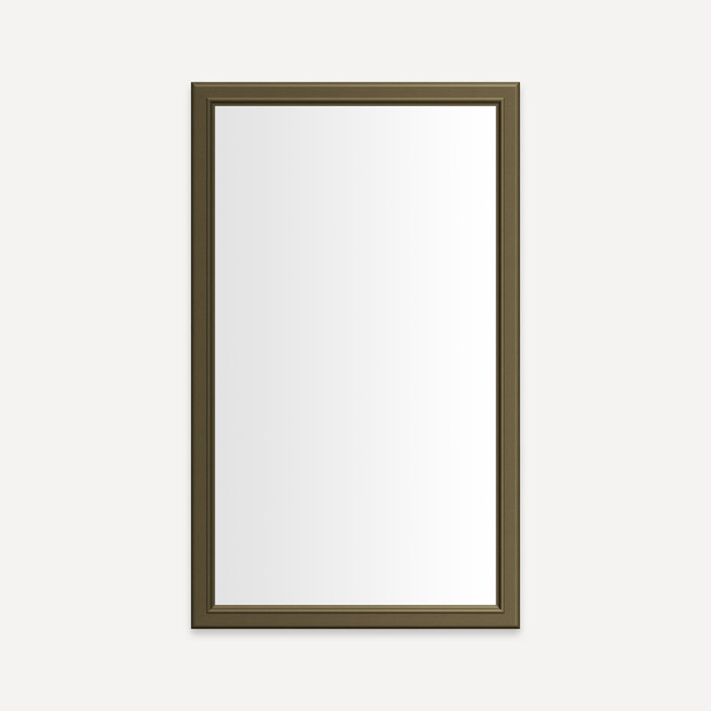 Miroir de salle de bain Main Line, Vintage Brass, 29.88" H x 15.13" W