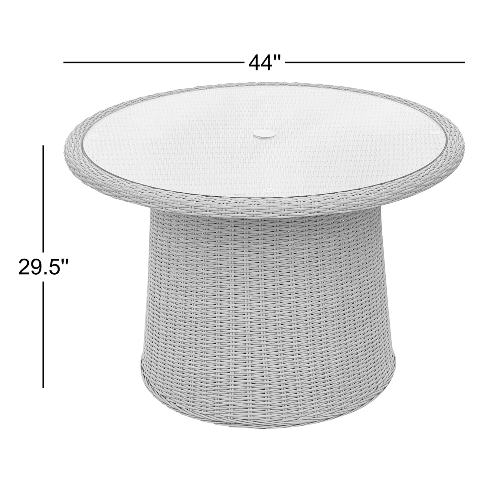 Hudson 44" Patio Dining Table