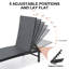 Chaise longue de patio inclinable en métal-1118423361