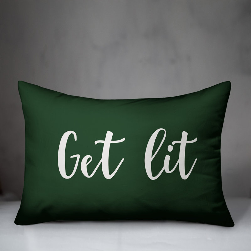  Coussin «Get Lit», Vert foncé