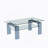 Tempered Glass Coffee Table, Modern Glass Coffee Table for Living Room, 2-Tier Storage Center Coffee Table with Legs-368342945