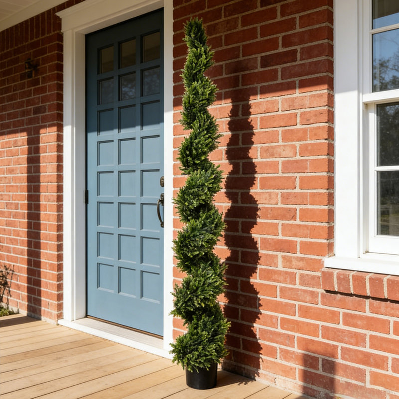 7 pieds de haut artificiel à deux tons cyprès intérieur et extérieur