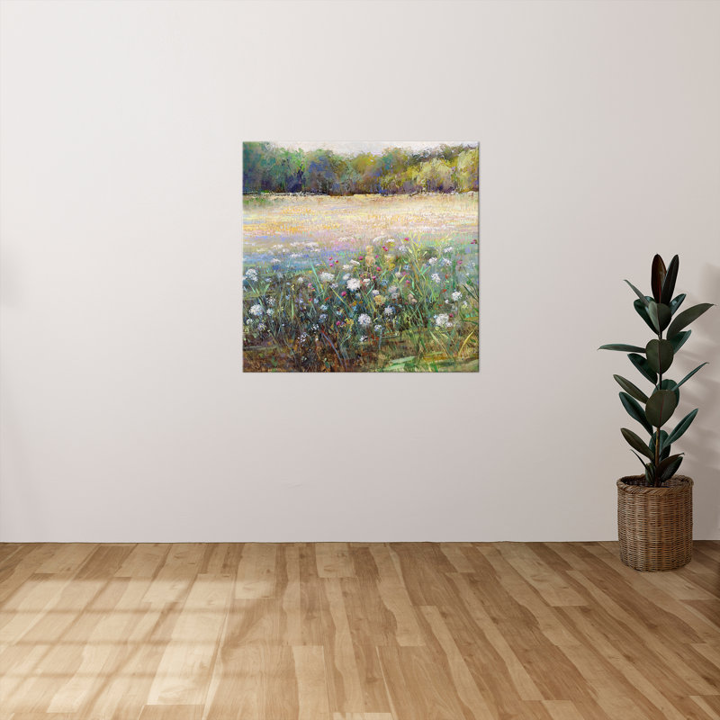 "Morning Field" par Katie Swatland, reproduction sur toile, H 18 po x l 18 po x P 1 po