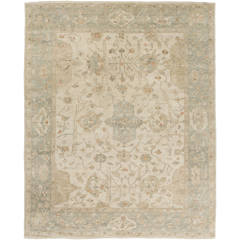Hardman Wool Oriental Indoor Rug, Rectangle 9' x 13'