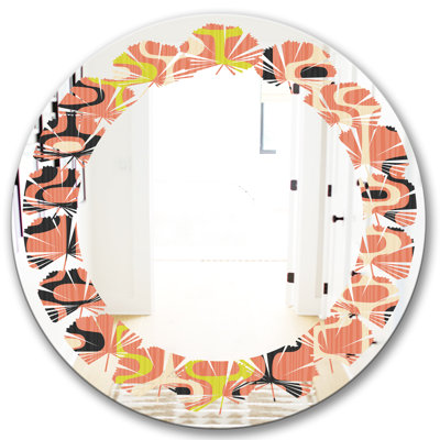 Miroir mural sans cadre abstract design xiii