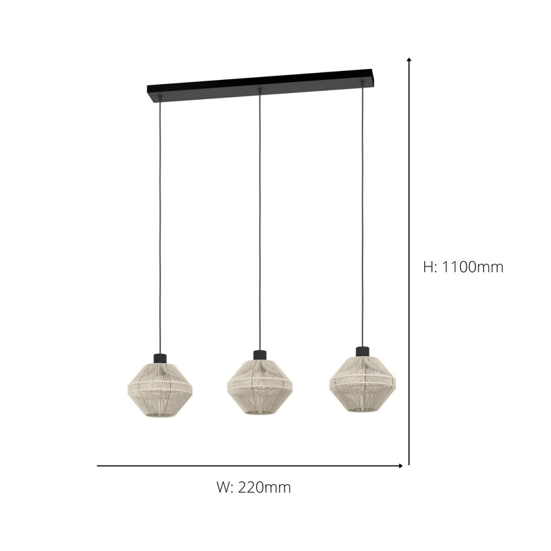 Guto 3 - Light Kitchen Island Pendant