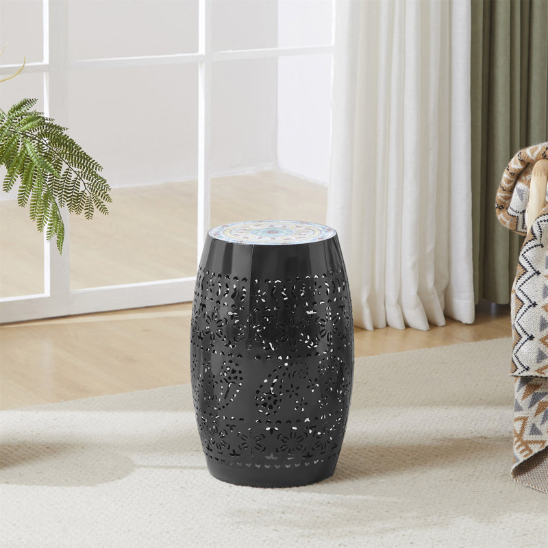 Table d'appoint Ruby de 12 po - Include Comprend seulement la table), Noir