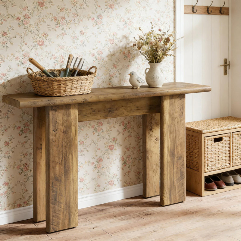 Rustic Farmhouse Style Console Table